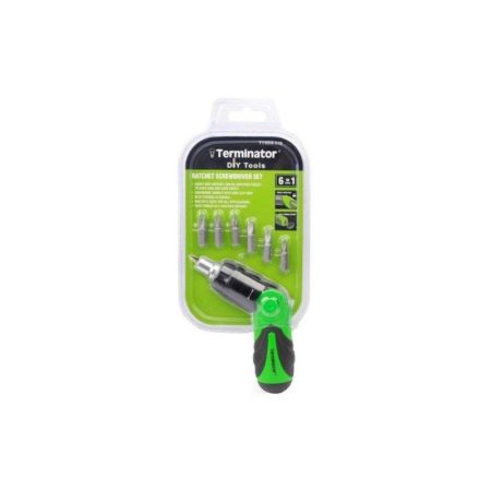 Terminator Ratchet Screwdriver Set 6 In 1