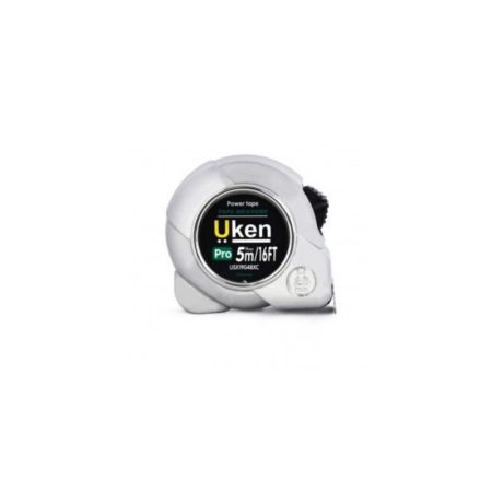 Uken Measuring Tape 5m/16ft Silver