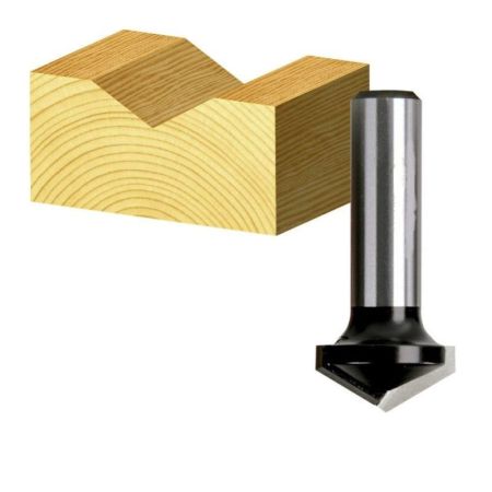 Uken Router Bit V Grooving 6mm X 9.5 X 9.5 (S X D X BL)