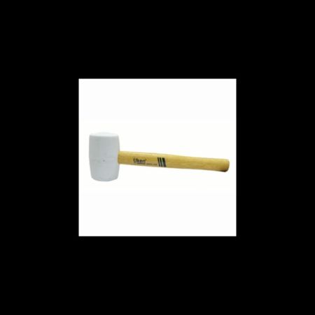 Uken Rubber Hammer 24 OZ Wood Handle (White)