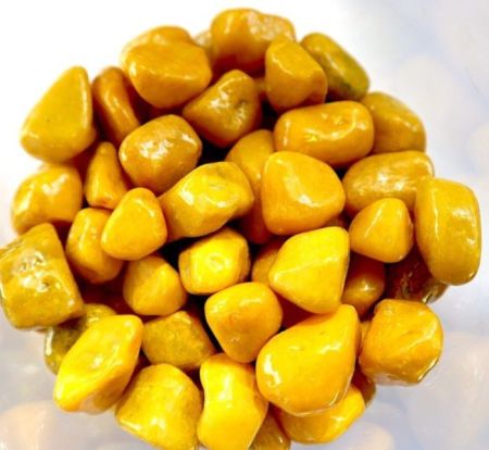 Yellow Decorative Painted Pebbles “Aquarium” 10-15mm