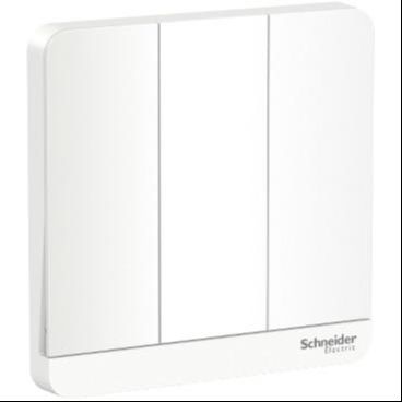 Schneider Avataron 16AX250V 3 gang 1 Way Switch with LED Indicator - E8333L1LED_WE