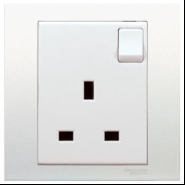 Schneider Vivace 13AX 1G Switched Socket - KB15