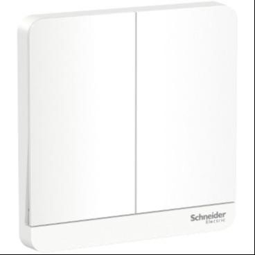Schneider Avataron 16AX250V 2 Gang 1 Way Switch with LED Indicator - E8332L1LED_WE