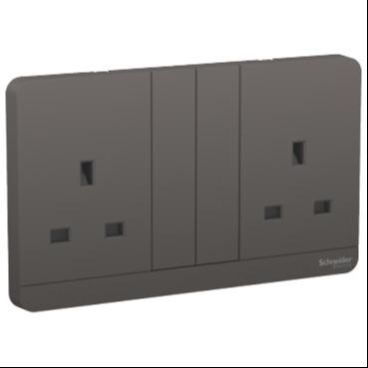 Schneider Avataron 13AX250V 2G Switch Socket-E83T25-DG-G12