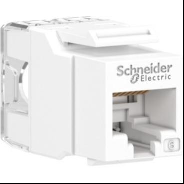 Schneider RJ45 Jack Cat6 Unshielded Keystone White - VDIEB17266UWE