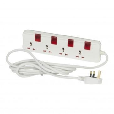 Legrand Universal 4 Switch Socket Extension With 3Mtr Cord 698544