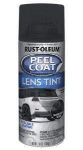 Rust-Oleum Spray Paint Auto Peel Coat Lens Tint Matte Black 11oz 297622