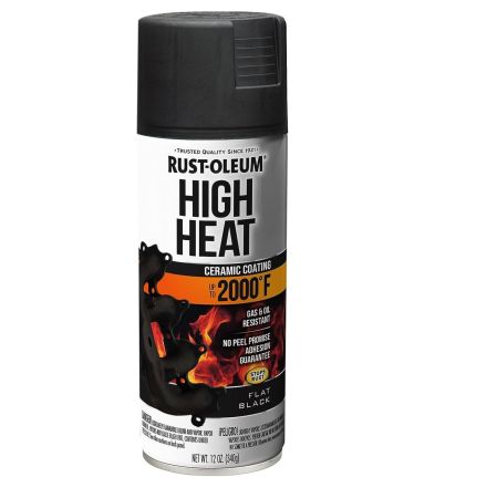 Rust-Oleum Spray Paint Automotive High Heat Flat Black 12oz 248903
