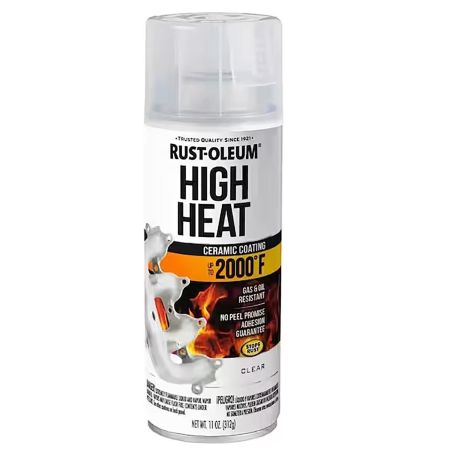 Rust-Oleum Spray Paint Automotive High Heat Flat Clear 11oz 260771