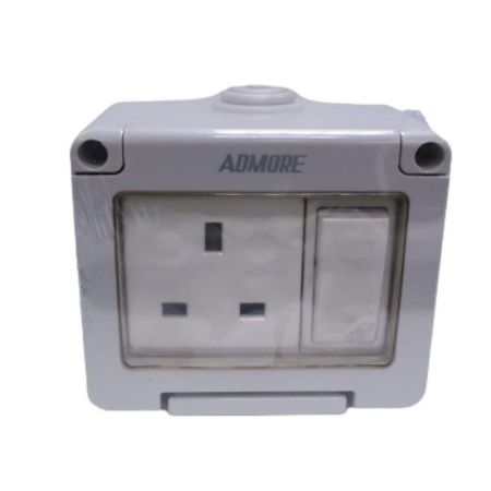 Admore 13A Weatherproof Switch Socket 1G (IP55) WP405