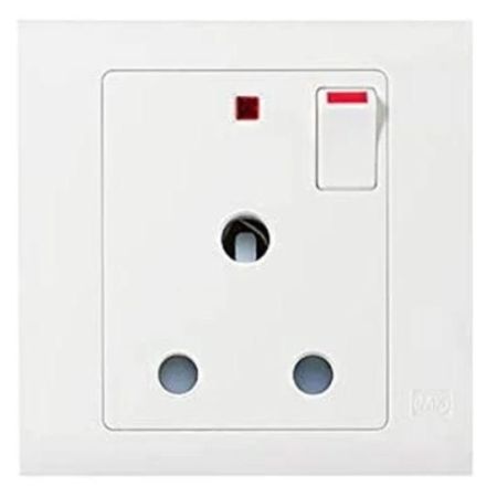 MK 15A 1 Gang DP Switched Socket-MV2893