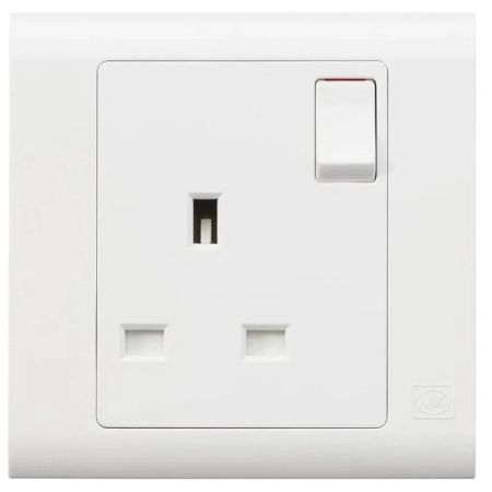 Mk Switch Socket-13A-1G- MV2757WHI