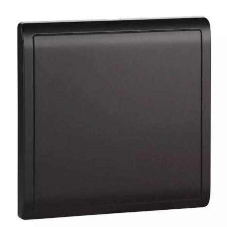 Schneider Pieno Matt Black 1G Blank Plate 3X3 - E8230X-MB-G1