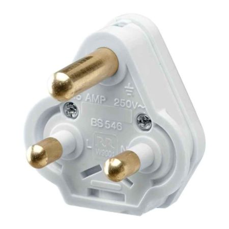 RR Top Plug-15A-3 Round Pin-W9001