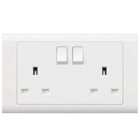 Mk Switched Socket -2G- 13A- Mv2747Whi