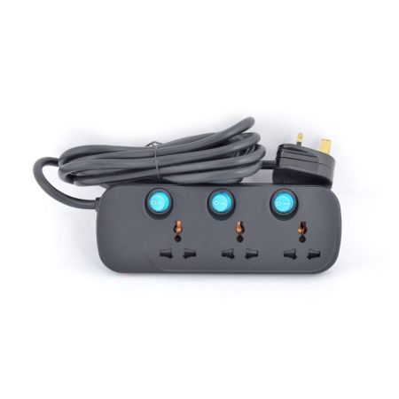 Terminator Universal Power Extension Socket 3 Way 3mtr 13A TPB 623AB