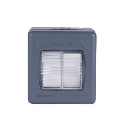 Schneider Weather Proof Switch -10 Ax-2Gang-2 Way - GWP1622