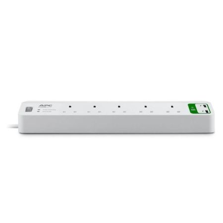 Schneider Electric APC Essential SurgeArrest 5 Outlets with 2 USB Port 5V 2.4A Charger 230V UK Extension PM5U-UK