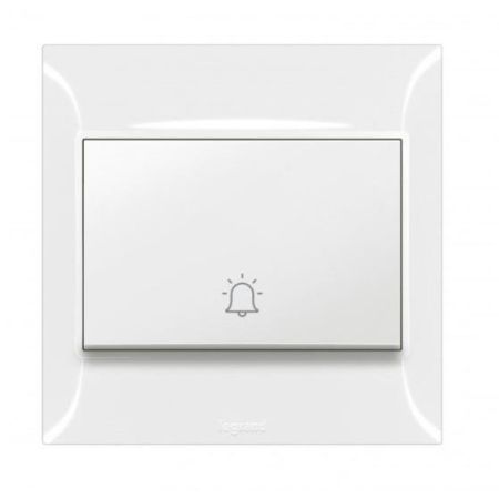 Legrand 6A Bell Push Belanko White 617611