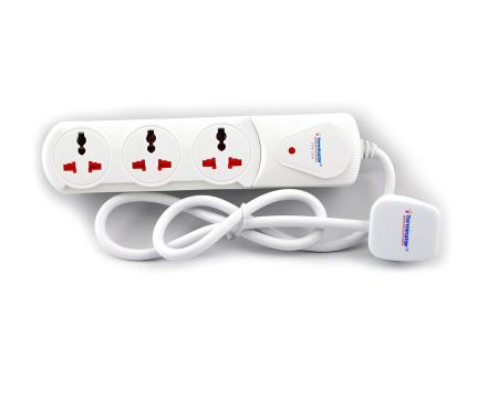 Terminator 3 Way Universal Power Extension Socket 2Mtr - TPB13SA-2M