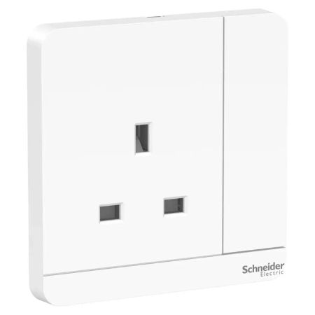 Schneider Avatron 13A 1Gang Switch Socket E8315 WE G12