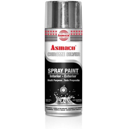 Asmaco Chrome Silver Spray Paint
