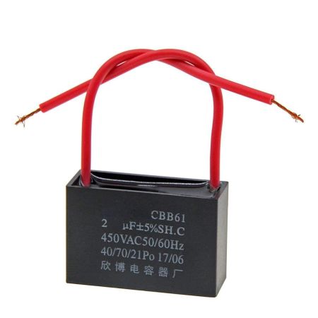 Capacitor 2UF Square Black
