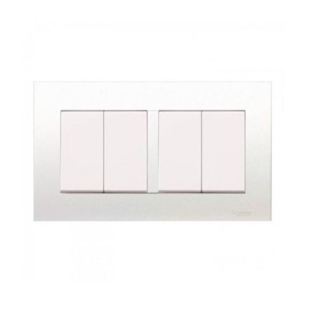 Schneider Vivace 16AX 4G 2W Plate Switch 3X6 - KB34