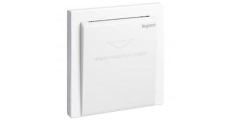 Legrand 220V Key Card Switch Galion White 282415