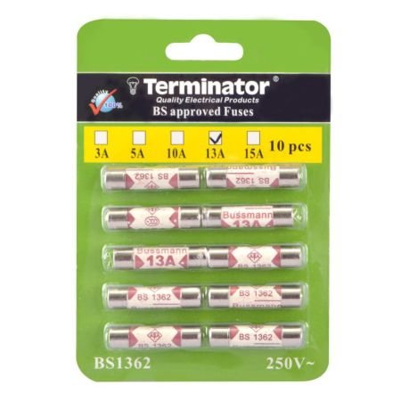 Terminator Fuse 13A Ceramic 10Pcs TCF 13A