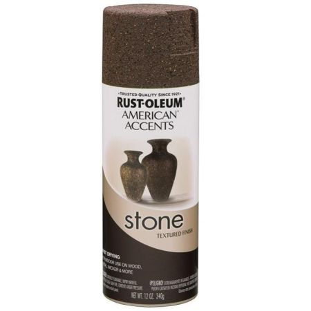 Rust-Oleum Spray Paint American Accents Stone Mineral Brown 12oz 238324
