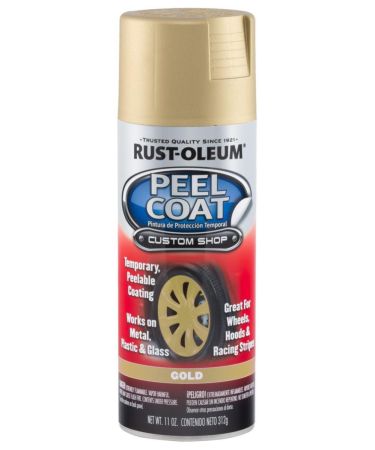 Rust-Oleum Spray Paint Auto Peel Coat Matte Gold 11oz 284311
