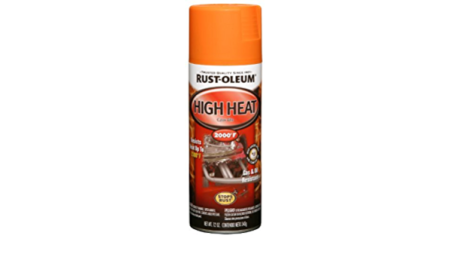 Rust-Oleum Spray Paint Automotive High Heat Flat Orange 12oz 248905