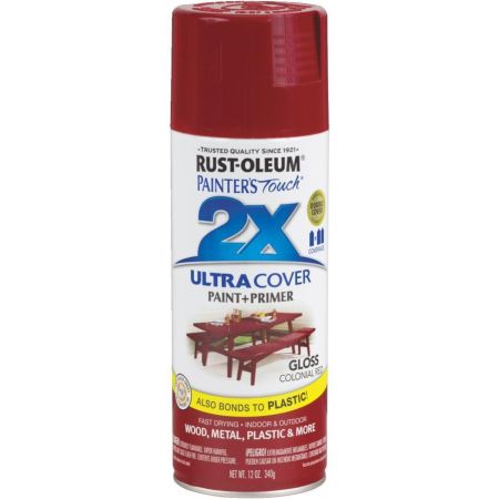 Rust-Oleum Spray Paint Painters Touch 2X Gloss Colonial Red 12oz 249116