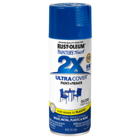 Rust-Oleum Spray Paint Painters Touch 2X Gloss Deep Blue 12oz 249114