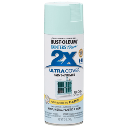 Rust-Oleum Spray Paint Painters Touch 2X Gloss Modern Mint 12oz 329200