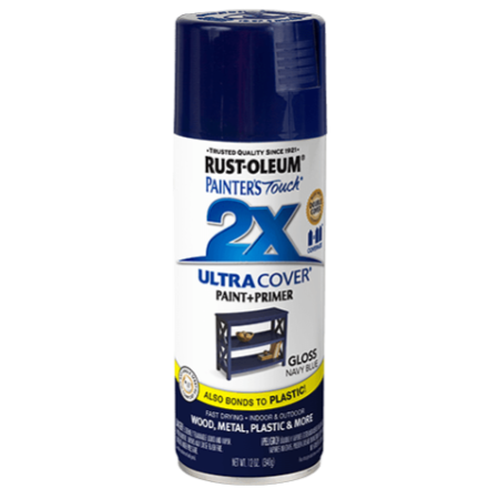 Rust-Oleum Spray Paint Painters Touch 2X Gloss Navy Blue 12oz 249098