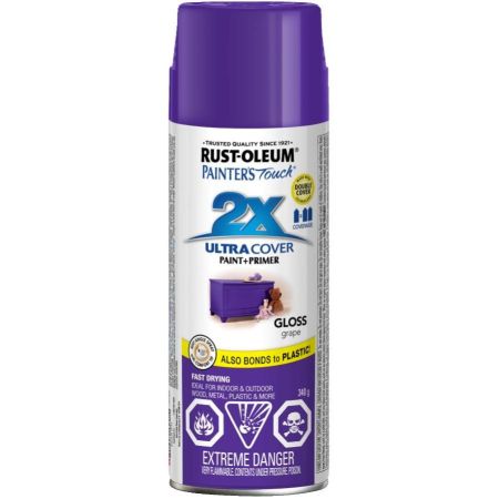 Rust-Oleum Spray Paint Painters Touch 2X Gloss Purple 12oz 249097