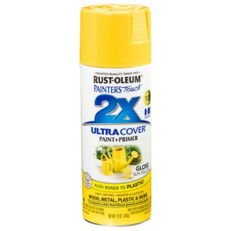 Rust-Oleum Spray Paint Painters Touch 2X Gloss Sun Yellow 12oz 249092