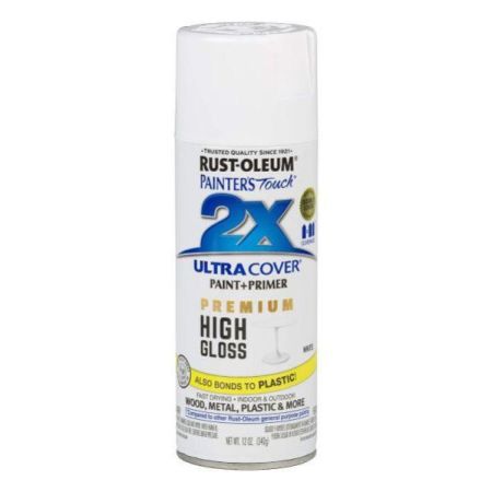 Rust-Oleum Spray Paint Painters Touch 2X High Gloss White 12oz 331171