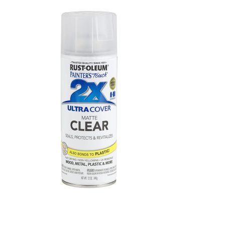 Rust-Oleum Spray Paint Painters Touch 2X Matte Clear 12oz 249087
