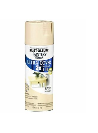 Rust-Oleum Spray Paint Painters Touch 2X Satin Ivory Silk 12oz 249073