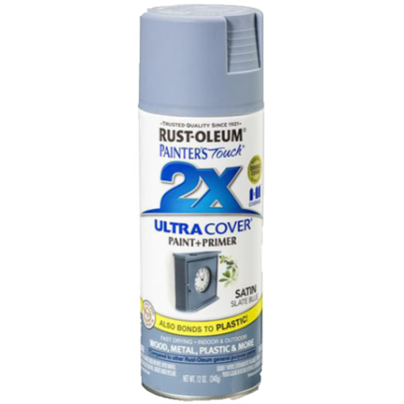 Rust-Oleum Spray Paint Painters Touch 2X Satin Slate Blue 12oz 249066