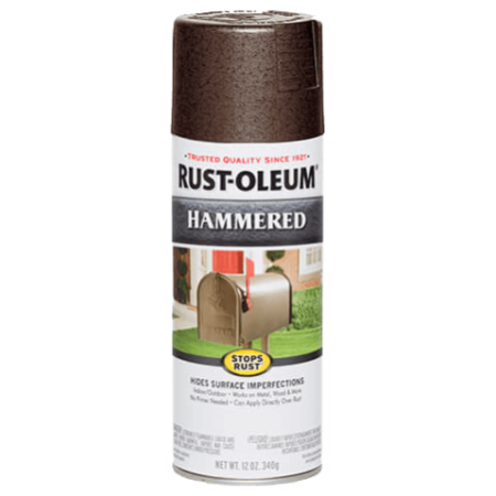Rust-Oleum Spray Paint Stops Rust Hammered Finish Brown 12oz 210880