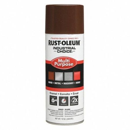 Rust-Oleum Spray Paint Stops Rust Protective Enamel Gloss Leather Brown 12oz 7775830