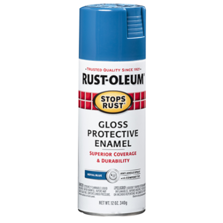Rust-Oleum Spray Paint Stops Rust Protective Enamel Gloss Royal Blue 12oz 7727830