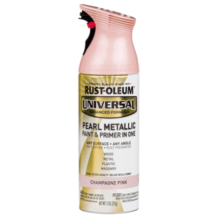 Rust-Oleum Spray Paint Universal Metallic Pearl Champagne Pink 11oz 301537