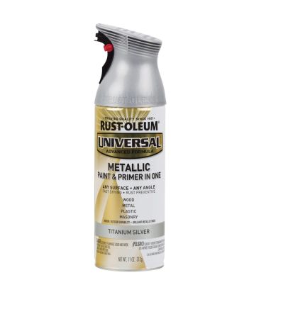 Rust-Oleum Spray Paint Universal Metallic Titanium Silver 11oz 245220