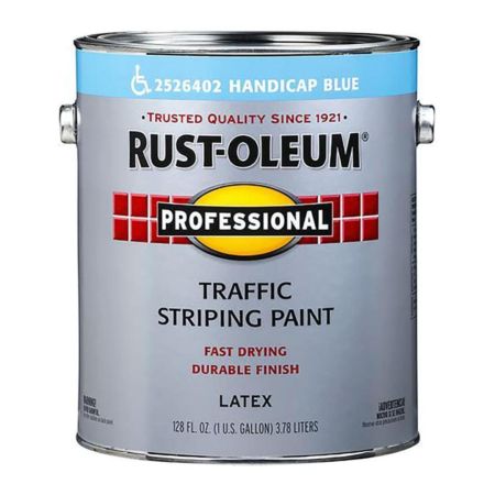 Rust-Oleum Traffic Striping Paint Handicap Blue 1 Gallon 2526402